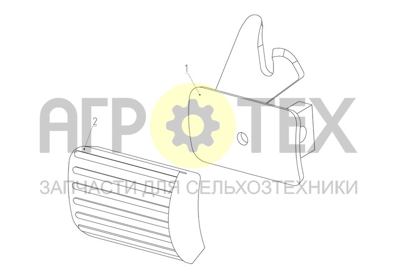 Чертеж Педаль тормоза правая (РСМ-10.04.14.030)